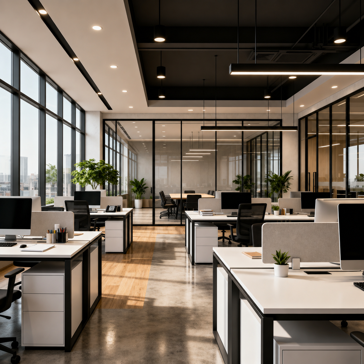 Modern Office Interior in Nottingham, England